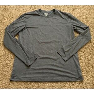 REO Co Op Shirt Mens Medium Gray Long Sleeve Active